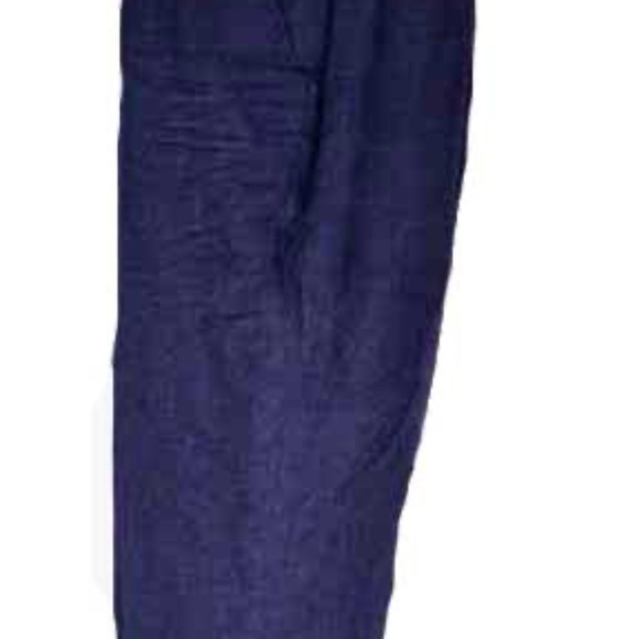 LINEN PANTS, BLOOMINGDALES, PLUS 24, CHARCOAL BLUE FINE LINEN, NEVER UNWRAPPED, - Picture 1 of 2